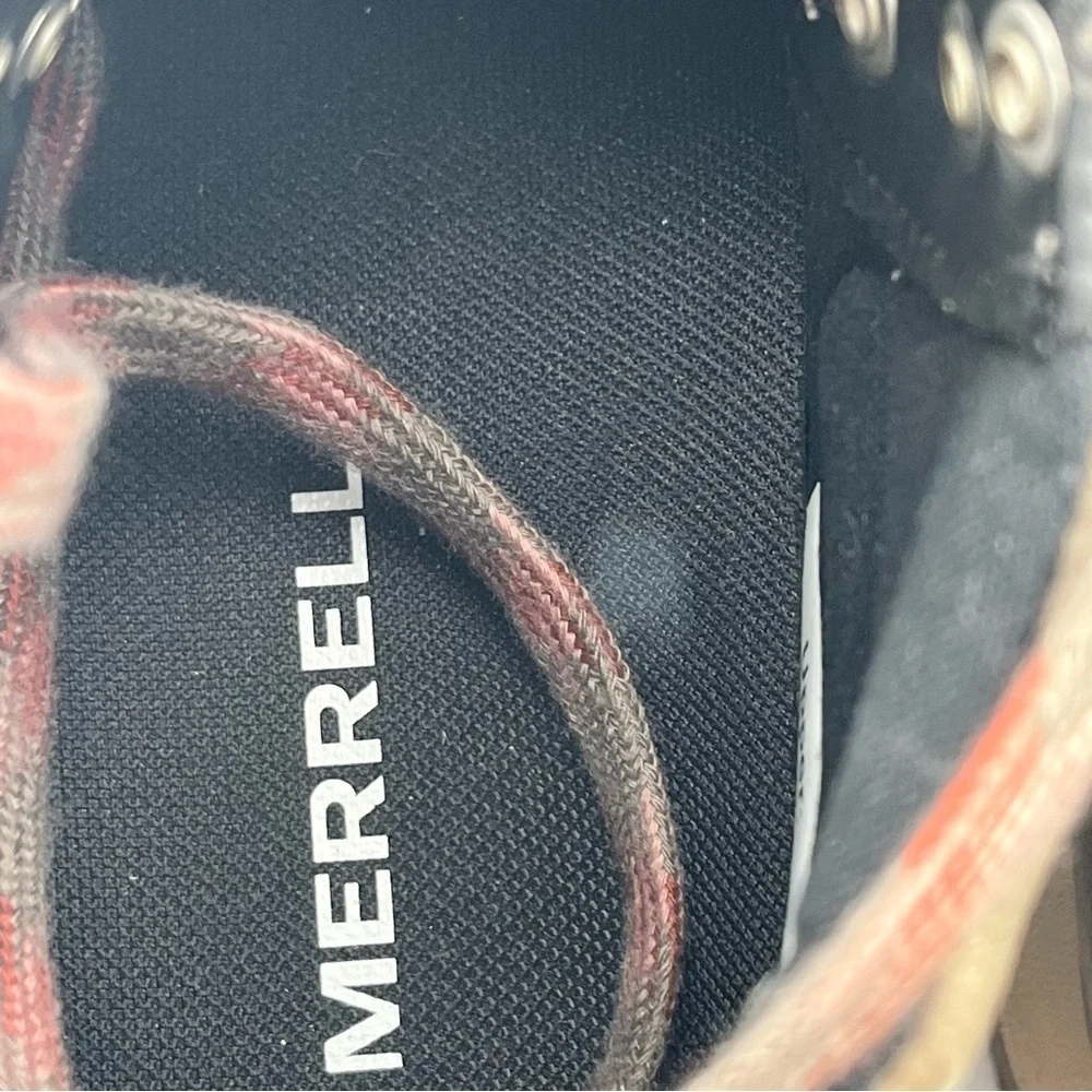 Merrell Women's 8 Alpine Hiking Boots Falcon Dark Gray Vegan Leather J003774